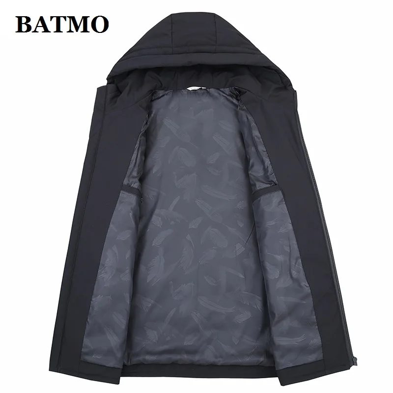 BATMO 80% Белые куртки с капюшоном на утином пуху для мужчин, мужские зимние куртки с капюшоном, пальто с капюшоном для мужчин, 88023