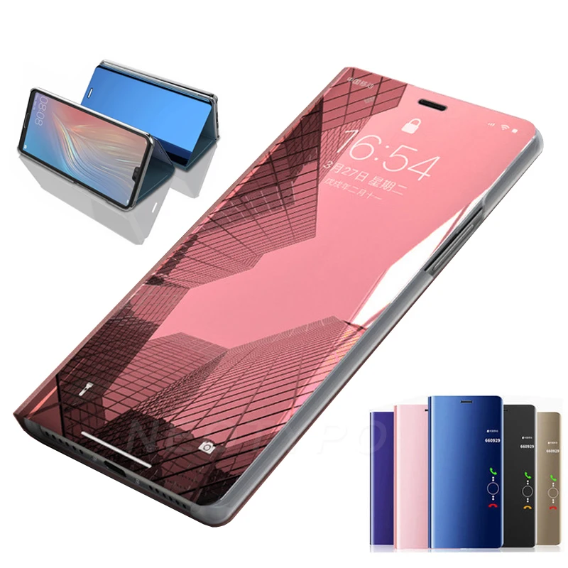 

Smart Mirror Flip Phone Case For iphone 7 8 6 6S Plus X XS Max XR Clear View Smart Mirror flip Case For iphone 11 pro max Cover