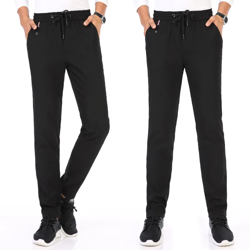 

Athletic Pants MEN'S Trousers Loose-Fit Skinny Pants Korean-style Trend Plus-sized Casual Pants Men's Beam Leg Sweatpants