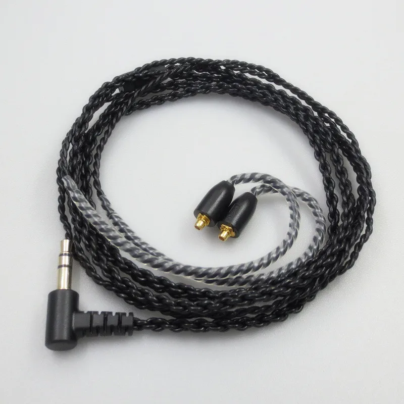 Replacement Audio Cable For Shure SE535 SE215E846 UE900 W40 Headphones upgrade Silver Plated Cord Wire 23 AugT2