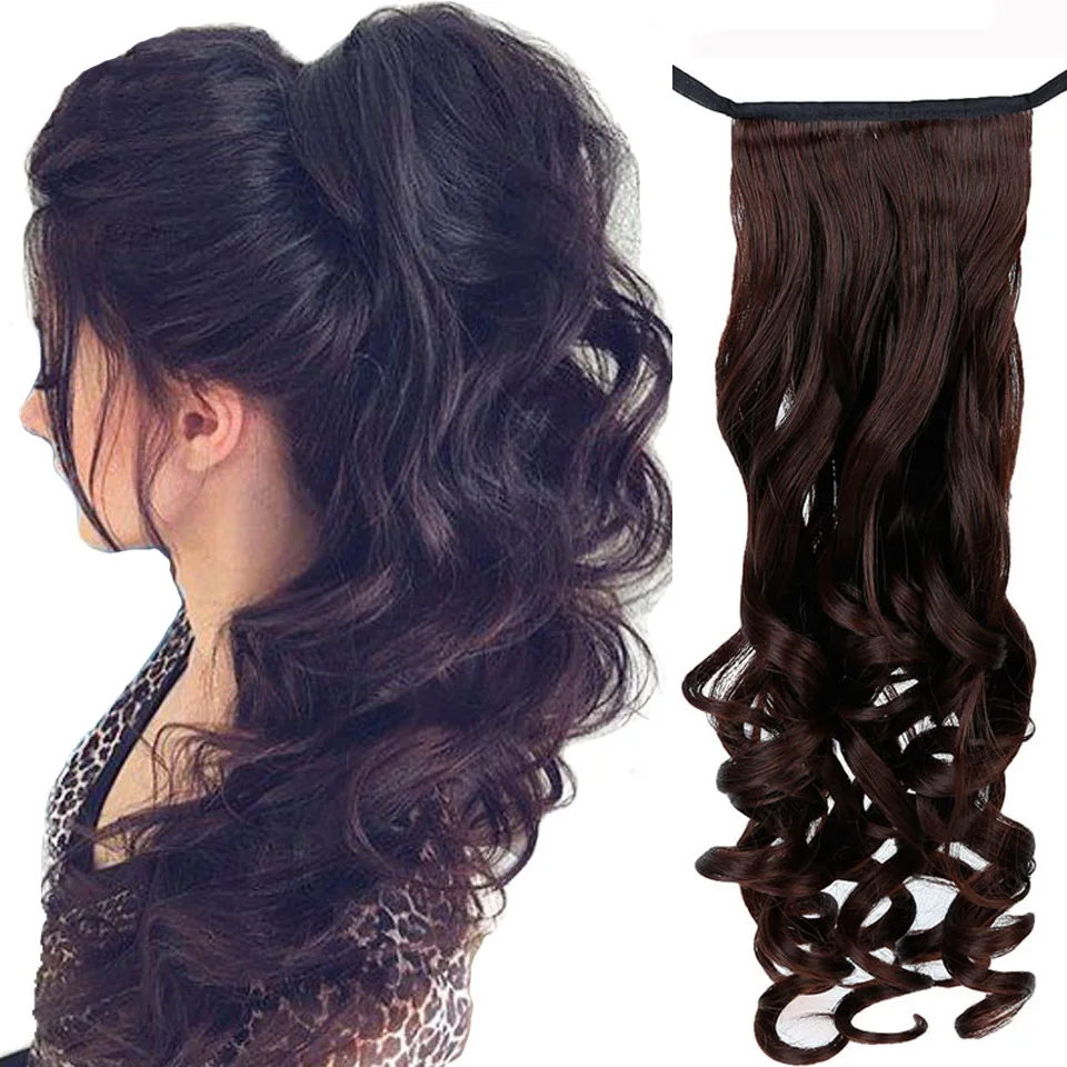 

BUQI Short Curly Kinky Drawstring Hair Heat Resistant Clip In Hair Extensions Fake Hair Tail For Adult Women Hair Accessories