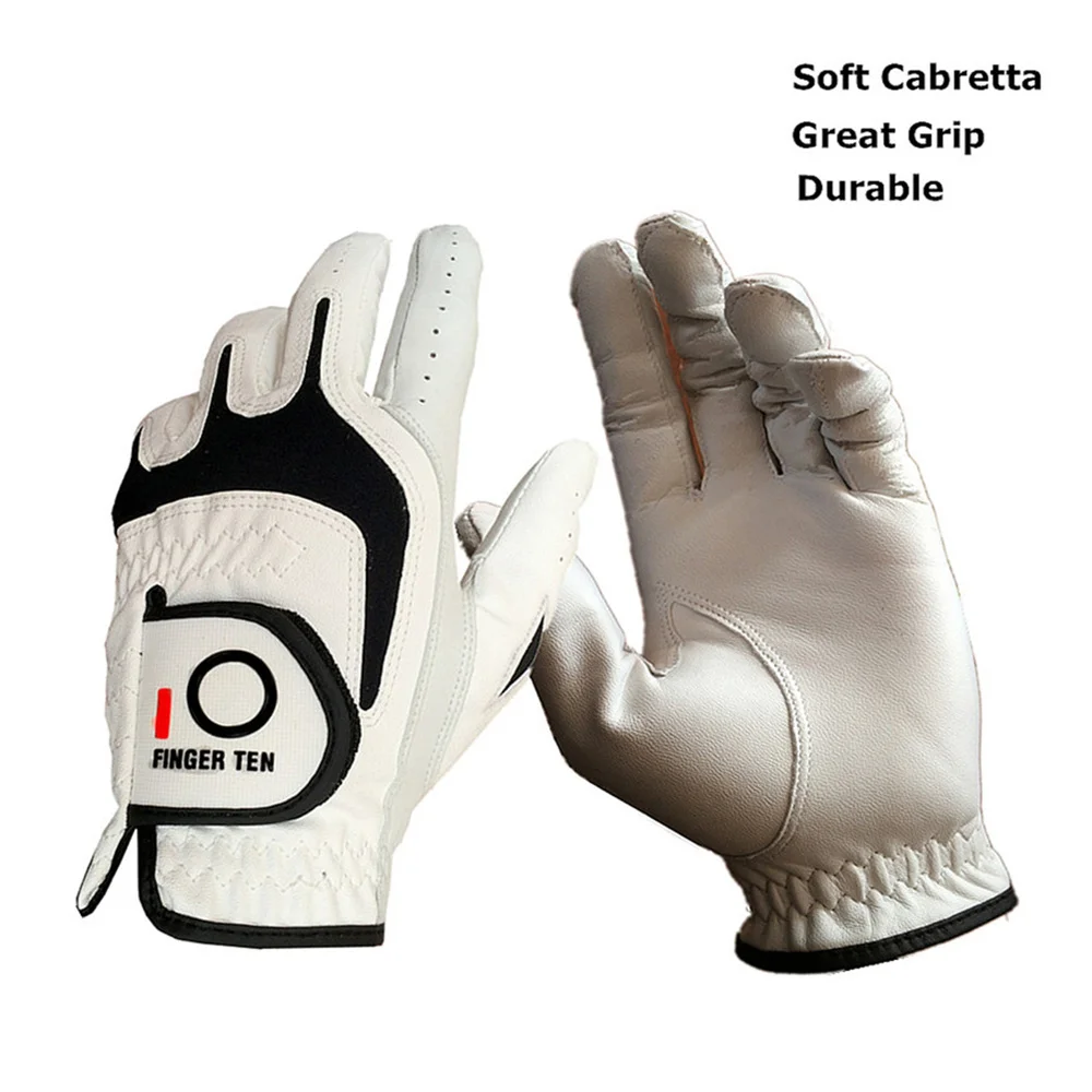 6 Pcs/3 Pair All Weather Grip Comfortable Golf Gloves Men Cabretta Leather Left Hand Right Hand S M ML L XL