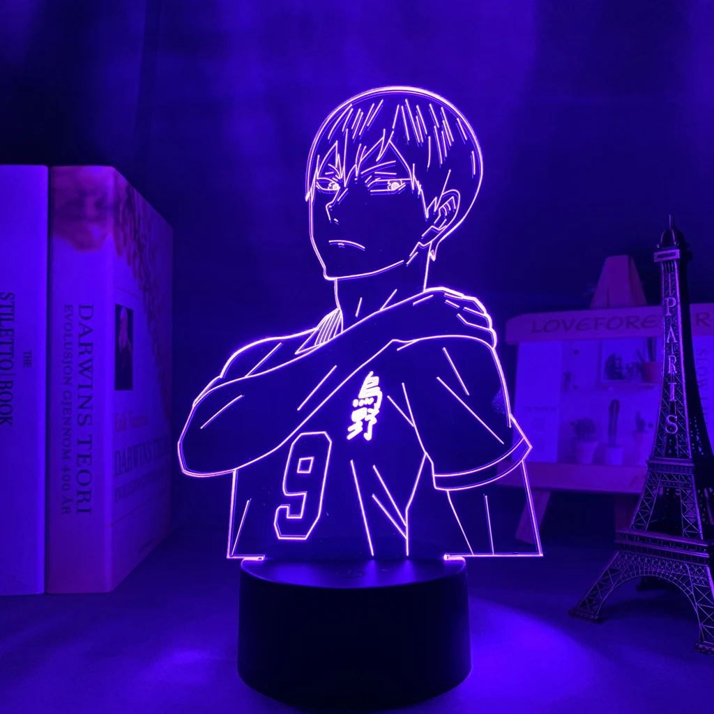 Светильник в стиле Аниме Haikyuu Tobio Kageyama для спальни декоративный светильник