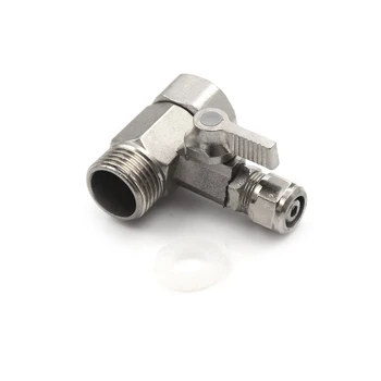 

1/2'' To 3/8'' Ball RO Feed Water Filter Purifier Adapter Valve Faucet Tap Safe Copper Nickel Plating