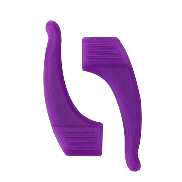 Fashion Anti Slip Ear Hook Eyeglass Eyewear Accessories Eye Glasses Silicone Grip Temple Tip Holder Spectacle Eyeglasses Grip Purple