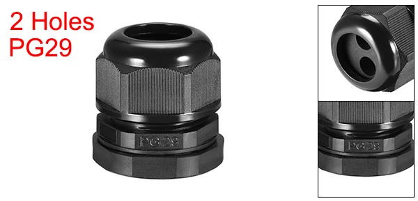 PG29 7.7-10mm Wire Uxcell PG21 PG29 PG36 кабельный ввод 1-4 отверстия водонепроницаемый нейлоновый соединитель для 2,4-5,3 мм 5,6-7 мм 5,6-7,3 мм 6-8 мм 7,7-10 мм диаметр провода - Цвет: PG29 7.7-10mm Wire