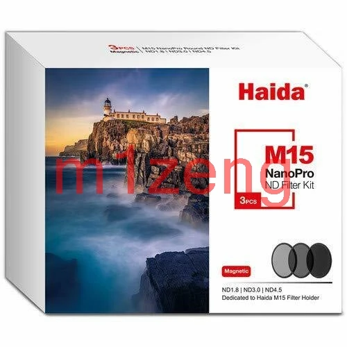 ND1.8(64x)+ ND3.0(1000x)+ ND4.5(32000x) nanopro mc nd набор фильтров для объектива haida 150 мм M15 магнитный