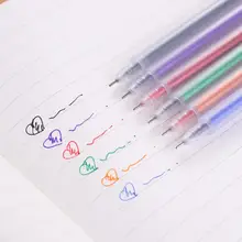 Креативный альбом "сделай сам", высокий светильник, цветная гелевая ручка, 0,5 мм, свежая, прозрачная, для офиса, обучения, канцелярские принадлежности, конфетный цвет, водная ручка