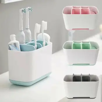 

Large Capacity Electric Toothbrush Toothpaste Storage Box Bathroom Organizer Kitchen Gadget
