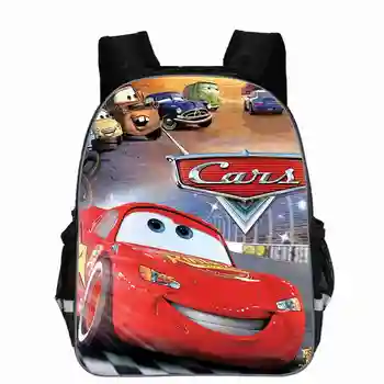 

Disney 95 Cars Schoolbag Cool 3D Printing Small Backpack Kindergarten Baby Boys School bags Kids Bookbag