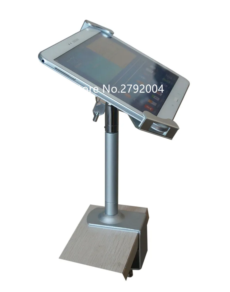 Металлическая подставка держатель крышек, зажимное устройство для стола, с замками и клавишами, Противоугонный дисплей для коммерческого использования для 7-1" планшета