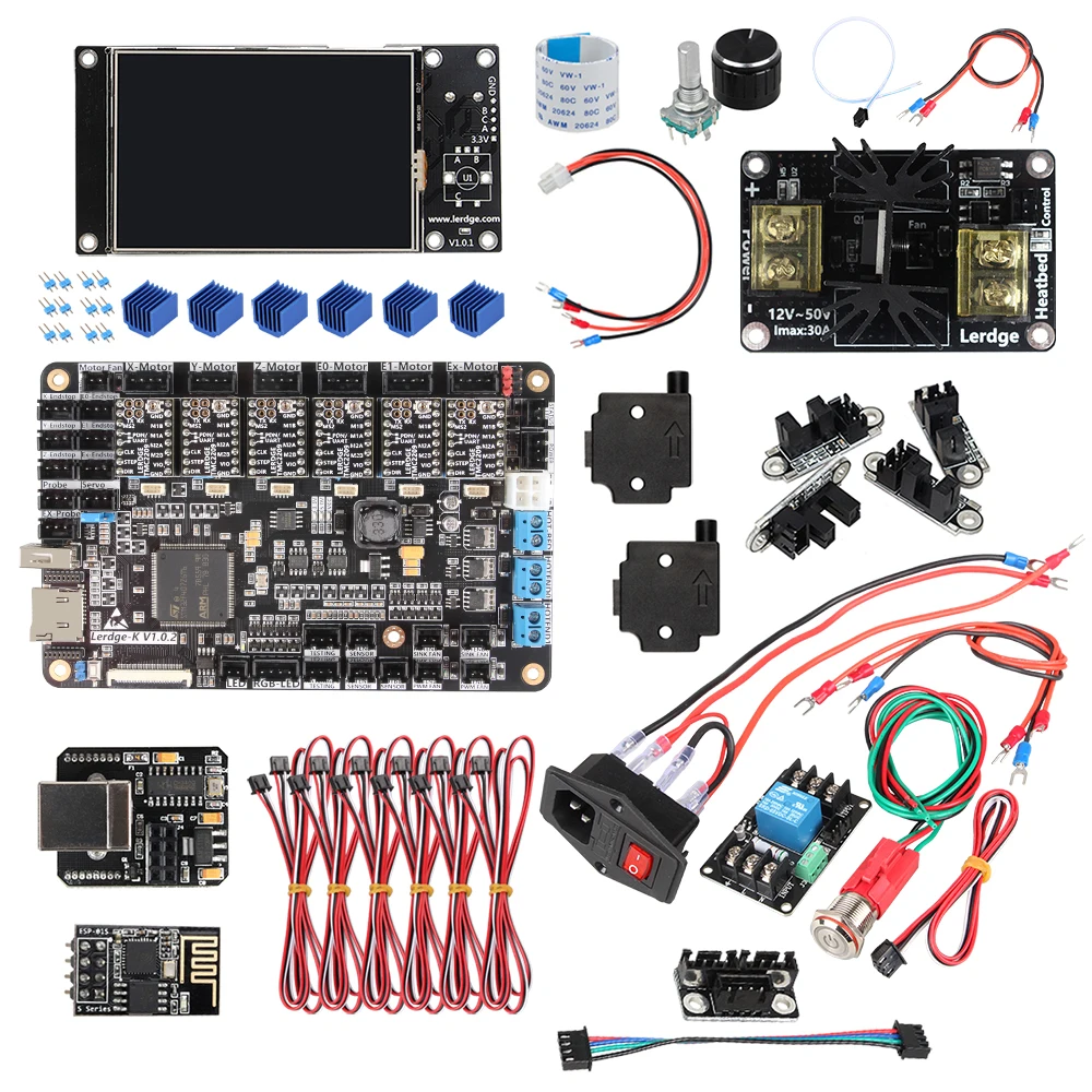 hp plotter printhead LERDGE ARM 32Bit Board 3D Printer Parts Control Board Mainboard Controller DIY Electronic Kit K2 Motherboard TMC2209 UART Driver roland print head 3D Printer Parts & Accessories