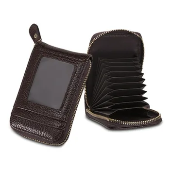 

Pu Bag Women's Organ Card Bag Multi Position Zipper Zero Wallet Card Cover