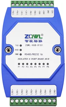 

8 way RS485 hub / RS485 to 8 way RS485 / lightning protection / static / isolation / 128 nodes
