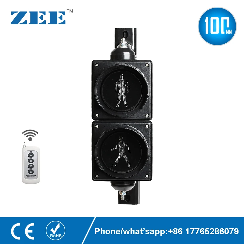 controle remoto 4 polegadas 100mm led trafego 01