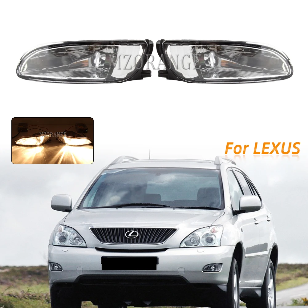 Halogen Fog Lights For LEXUS RX300 RX330 RX350 2003 2006 for Harrier