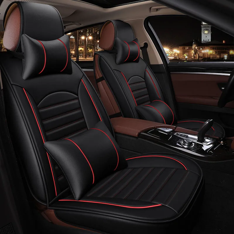 GEEAOK 2018 новые стильные кожаные универсальные чехлы для автомобильных сидений Audi A4