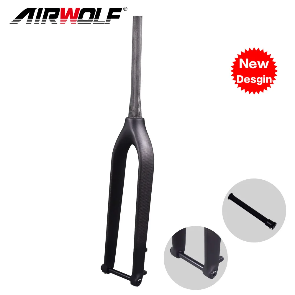 Airwolf Rigid Fork 29 Carbon Mtb Fork Mountain Bicycle Disc Brake Rotor