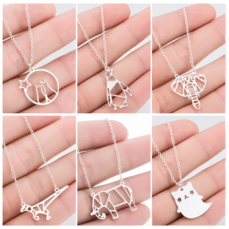 Ожерелье Sasusp с милыми звездами цепочка-чокер из нержавеющей стали кулон в виде