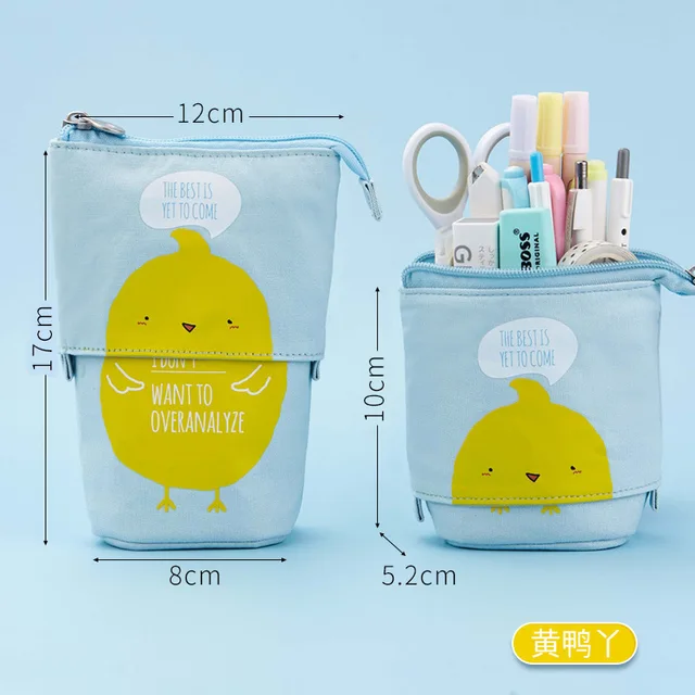 Cute Unicorn Pencil Case School Pencil Case for Girls Boys Penal Pen Box Cat Telescopic Stationery Bag Kit Large Pouch Supplies Style 07