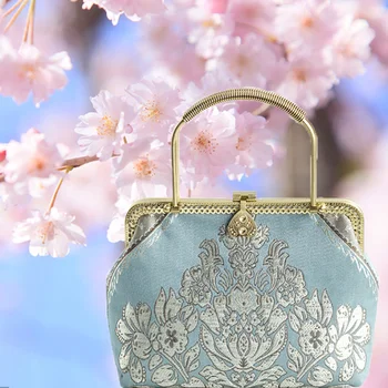 

Mouth Gold Retro Evening Bags for Women Chinese Style Handbag Female Dinner Bags Elegant Lady Mother Original Clutch Purse