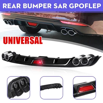 

Universal Car Rear Bumper Diffuser Lip spoiler Canard for BMW E46 E60 E90 for Ford Focus 2 for Audi A3 Car-Styling ABS Plastic