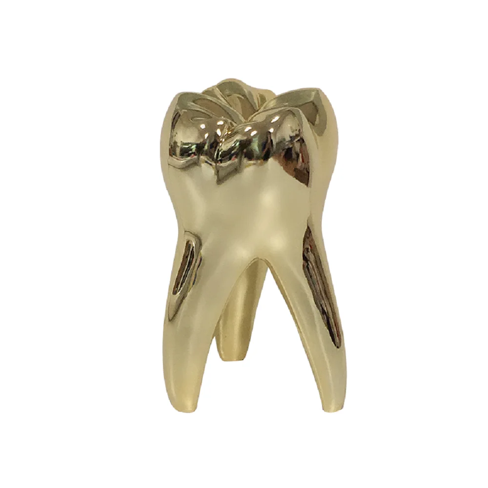 Dente Dourado - Estátua - Decoração H1c421ab52f2e4336b3e6fcdf3d22108fB