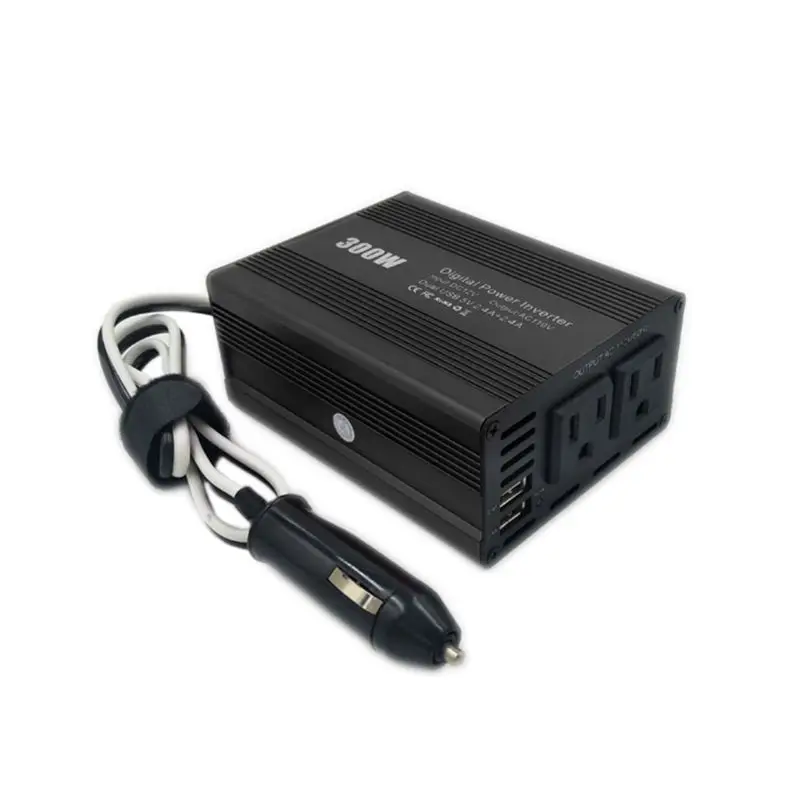 Автомобильный инвертор 300 Вт двойной USB DC12-AC110V/220 В адаптер зарядного устройства