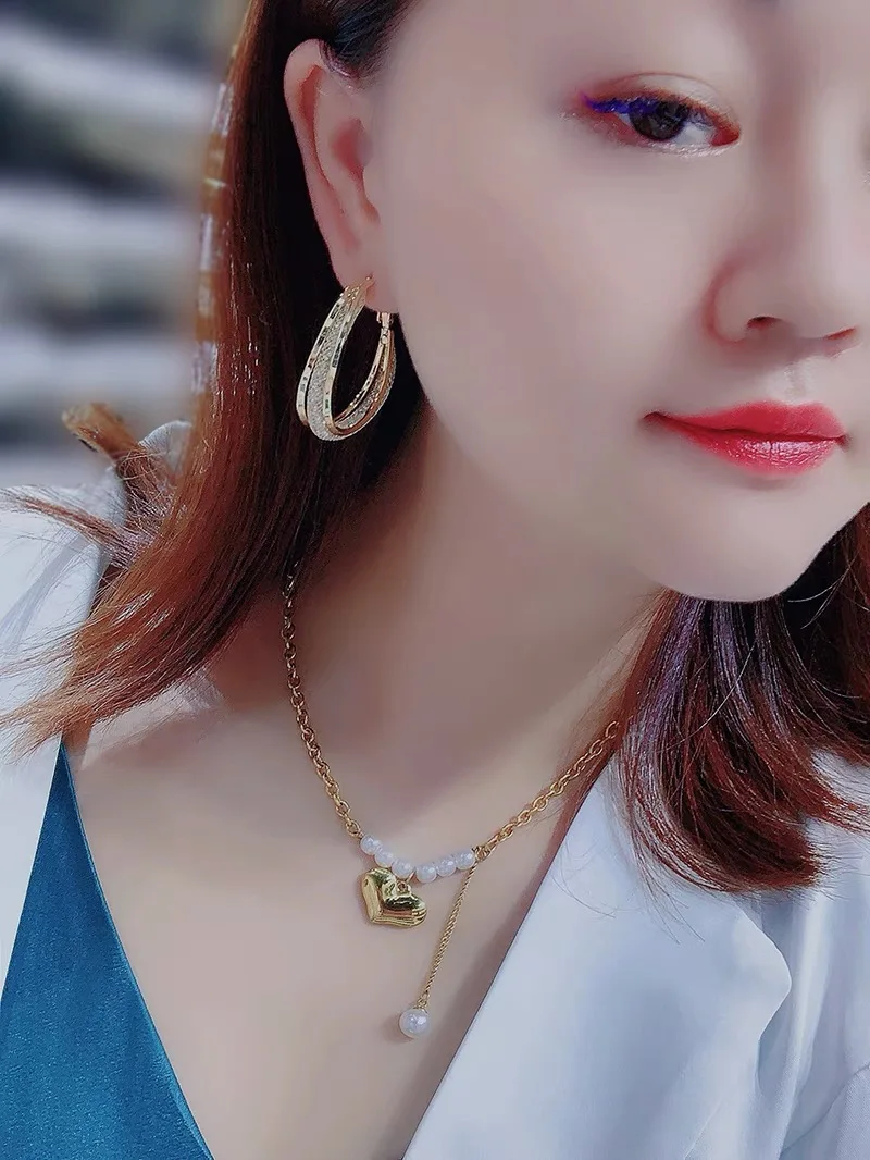 925 silver needle ear rings 24K gold plated earrings Women earrings Hollow out earrings Fashionable personalized ear stud