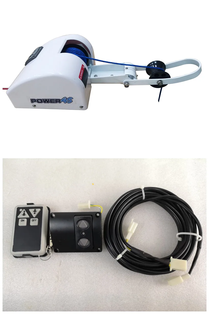 

Free Shipping 12V Wireless Remote Control&Second Switch Kit Anchor Winch Windlass For Saltwater 35Lb Marine Boat Pontoon