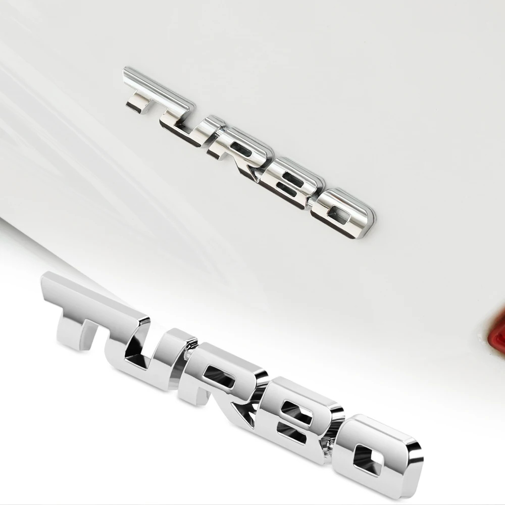 3D Car Styling Sticker Metal TURBO Emblem Rear Tailgate Badge For Volkswagen VW Bora Golf 3 4 Passat 3BG Polo SB6 | Автомобили и
