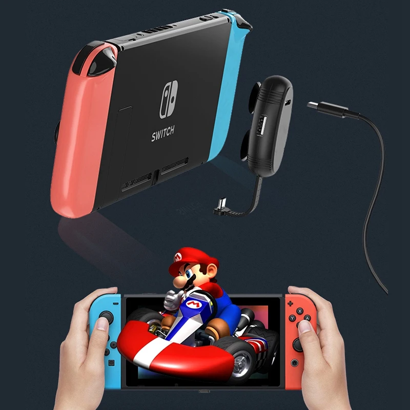2 в 1 адаптер типа OTG-C порт Разъем для зарядки для консоли nintendo NS Switch