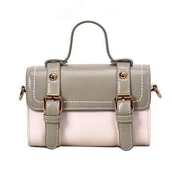

Fashion Panelled Women's Shoulder Bag PU Leather Women Handbag Small Baguette Messenger Bags for Female Crossbody Woemn Bag
