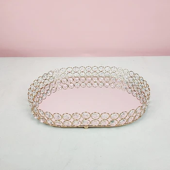 

1pcs oval cupcake tray Cosmetic decorative tray cake stand