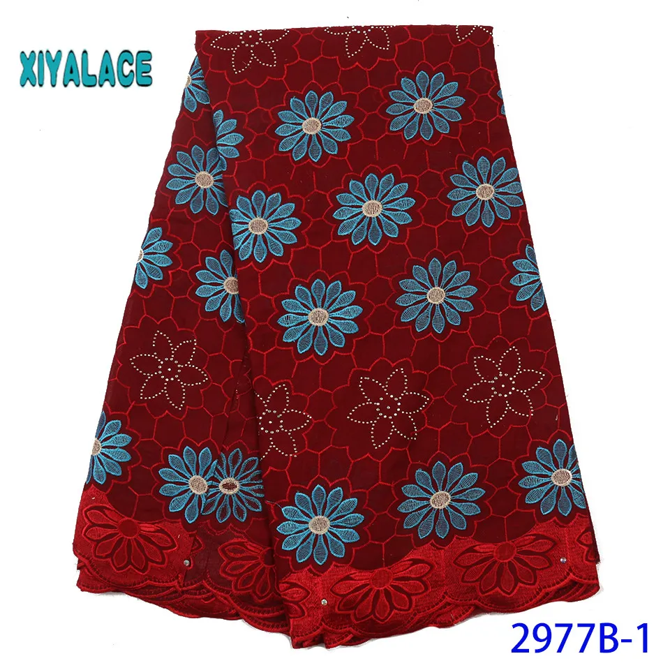 African lace fabric Hot Sale Swiss voile lace fabric High Quality Nigerian tulle French lace for wedding YA2977B-6