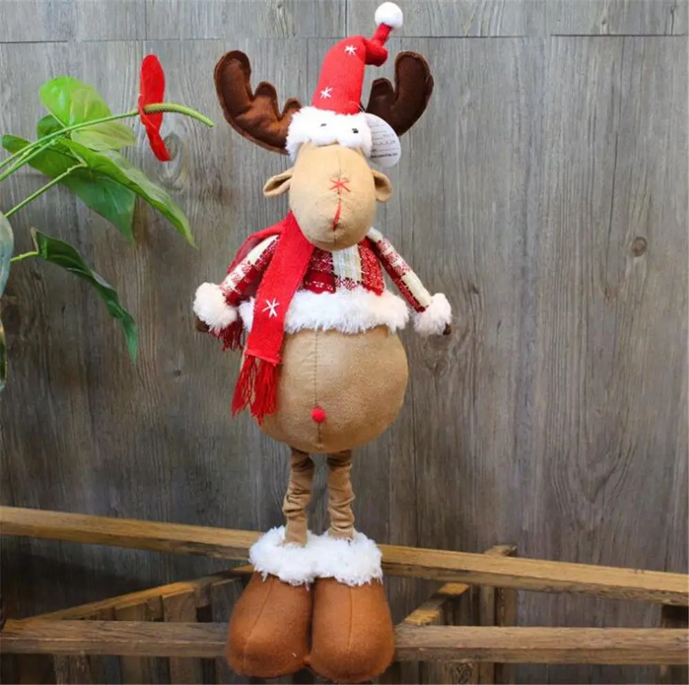 

Christmas Dolls Christmas Elk Decorations For Home Christmas Tree Ornament Xmas Standing Figurines Christmas Gift