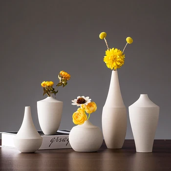

NORDIC CERAMIC VASE ORNAMENTS HOME LIVINGROOM TABLE FLOWER POT FIGURINES CRAFTS HOTEL OFFICE FAKE FLOWER ACCESSORIES DECORATION