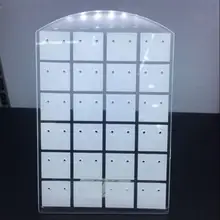24/48/72 otwory z tworzywa sztucznego biżuteria kolczyki organizer stojak stojak moda kolczyki wyświetlacz Etagere nowy akcesoria(China)