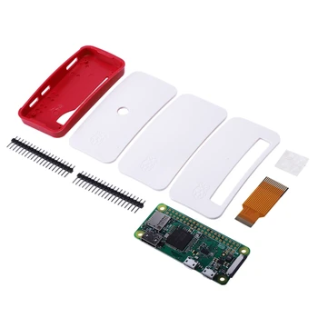 

For Raspberry Pi Zero/Zero W Board Kit with 1GHz 512MB RAM Version 1.3 Zero Case GPIO Pin Heatsinks Camera FFC Cable