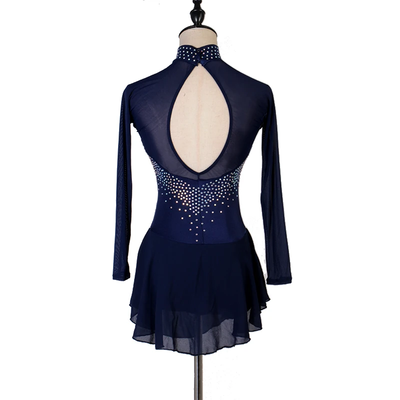 Платье для фигурного катания; гимнастическое трико для девочек; костюм для соревнований; балетное платье; B042
