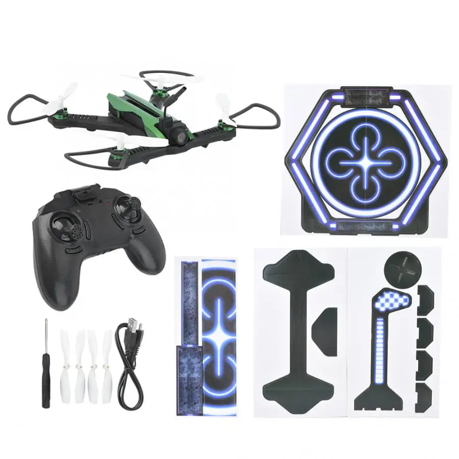 H825G мини камера Дрон gps FPV Full HD камера 5,8G передача 480P 120 градусов широкоугольный Регулируемый HD камера RC Квадрокоптер - Цвет: Зеленый