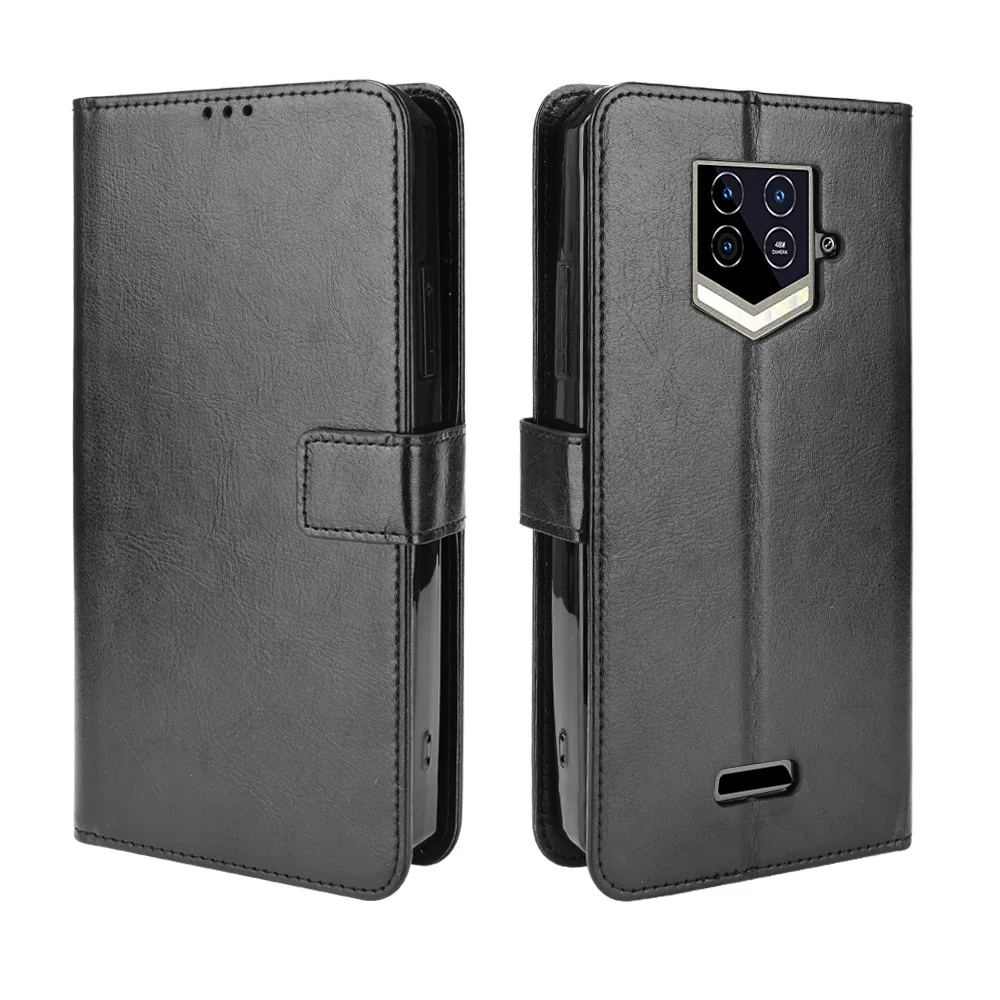 Luxury Leather Flip Wallet Phone Case with Stand Function and Card Holder
