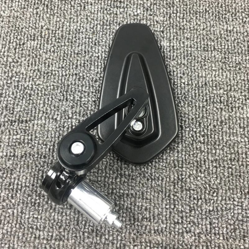 Motorbike Aluminum Rear View Black Handle Bar End Side Rearview Mirrors (11)