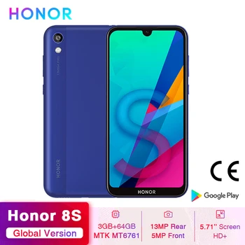 

Huawei Honor 8S Global Version Smartphone 3GB 64GB 5.71''Dewdrop Display 13MP Rear Camera Google Play 3020mAh Mobile Phone