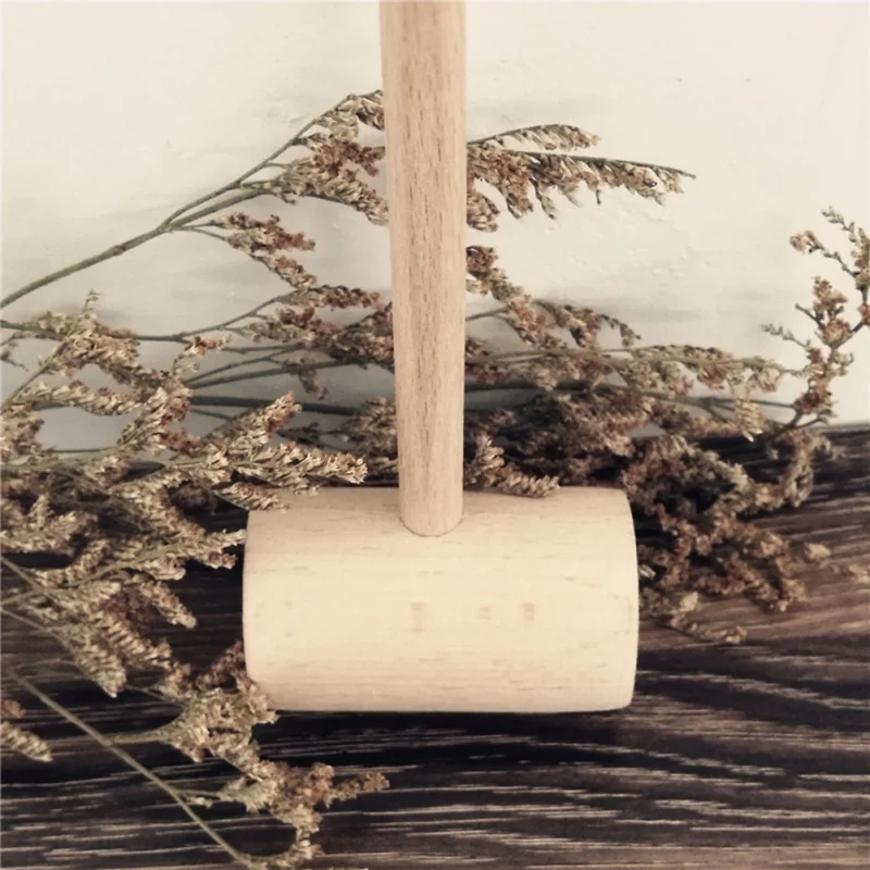 Буковая древесина Краб молоток с ручкой Простой ручной молоток для мяса морепродуктов портативный кухонный инструмент