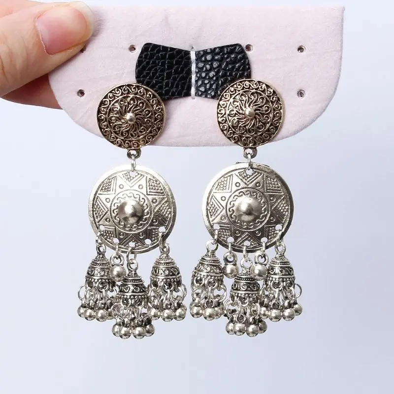 Болливуд Этническая Свадебная Невеста Kundan Jhumka Jhumki индийские bahuбали висячие