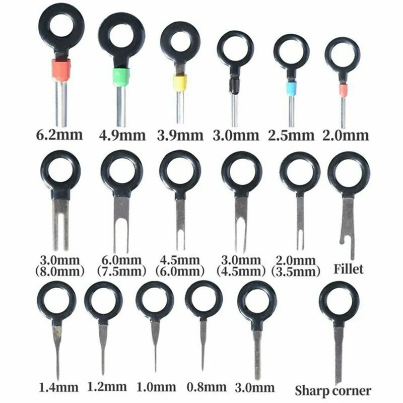 

70/Pcs High Quality Car Plug Terminal Removal Tools Auto Repair Tool Car Stainless Steel Plug Repair Tools Pin Needle Retractor