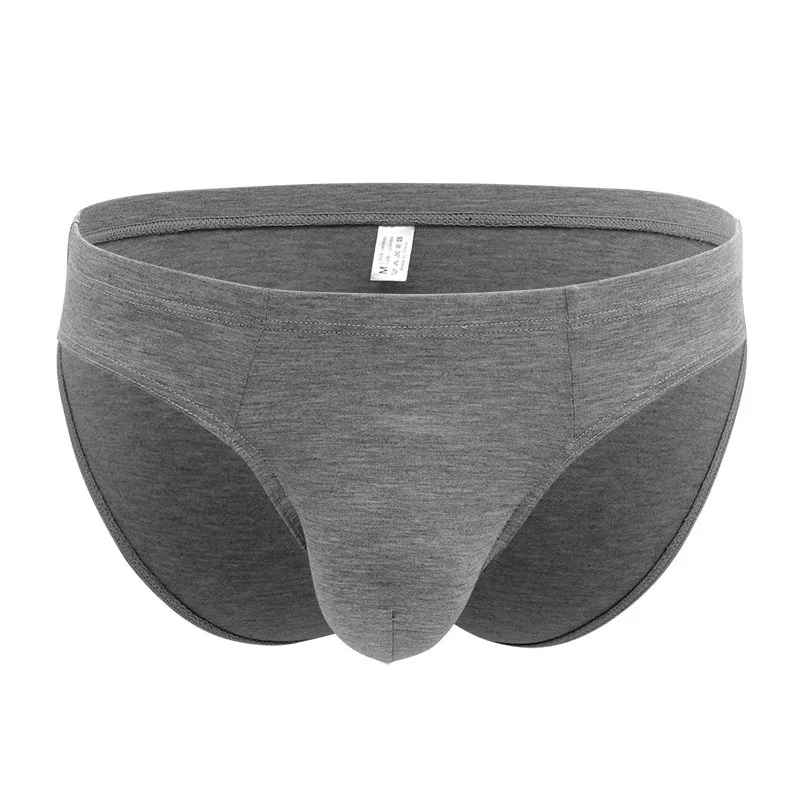 New Breathable Sexy Mens Underwear Briefs Solid Men's Lingerie Bamboo