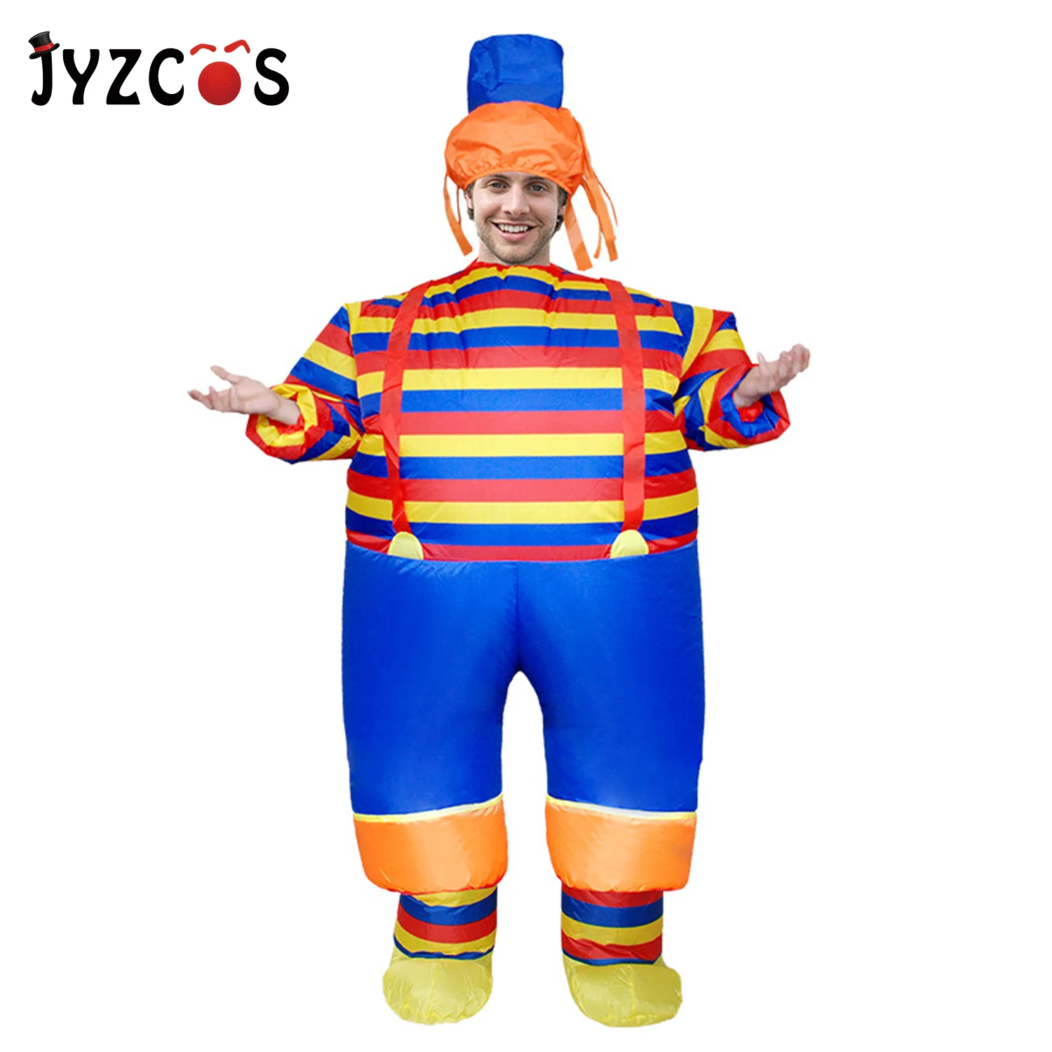 JYZCOS надувной костюм клоуна для взрослых Рождественский карнавальный тыквы
