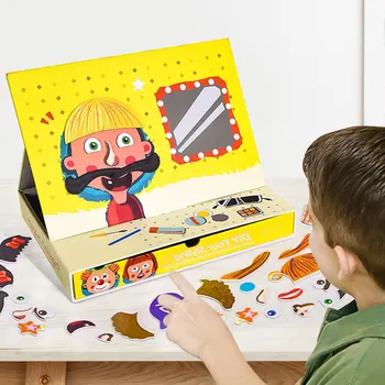 

3D Wooden Kids Educational Pretend Play Learning Toys Magnetic Puzzle Wood Toy Wooden Puzzles For Kids Wooden Puzzles Game Gift